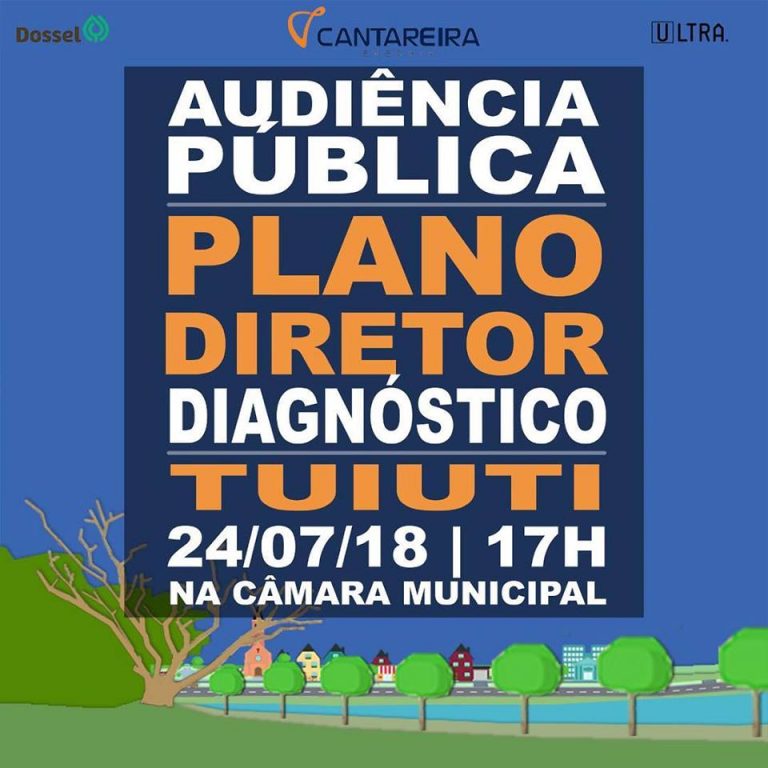 Convite para Audiência Pública de Diagnóstico para elaboração do Plano Diretor de Tuiuti/SP