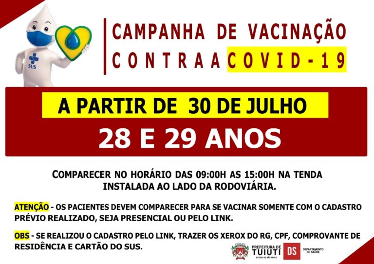 CAMPANHA DE VACINAÇÃO CONTRA  COVID-19
