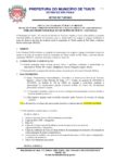 Chamada Pública 003 – Praça de Atrativos Feira do Produtor Rural – 2021