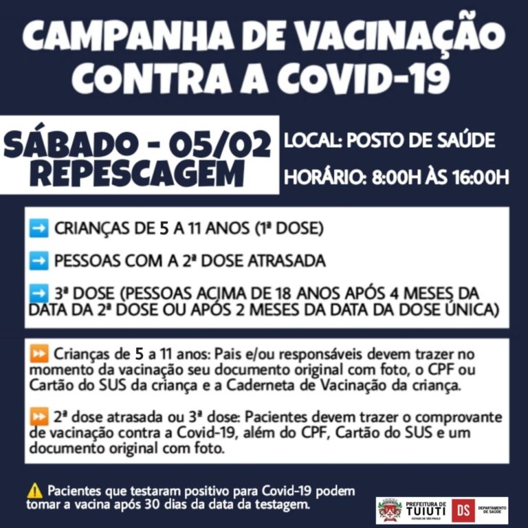 REPESCAGEM-VACINAÇÃO CONTRA COVID-19