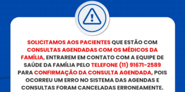 AVISO – CONSULTAS AGENDADAS