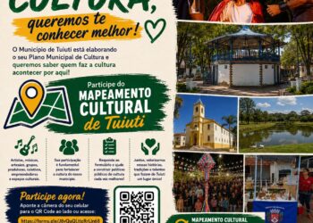 Mapeamento Cultural de Tuiuti convida artistas, grupos e agentes culturais a participarem do cadastro municipio