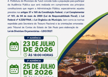 Prefeitura de Tuiuti convida população para Audiência Pública sobre a LDO 2027